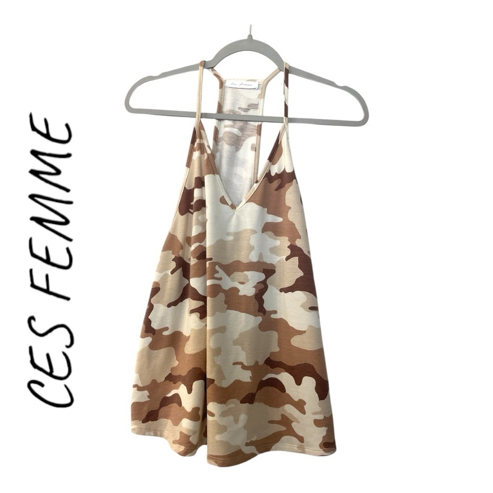 CES FEMME Camouflage Tank Top